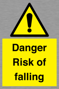 Danger Risk of falling